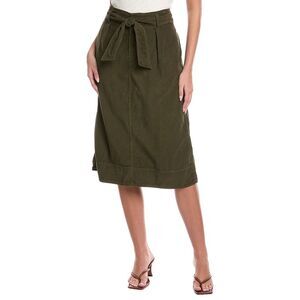 Velvet By Graham & Spencer Womens Tie Waist Corduroy Skirt, Green